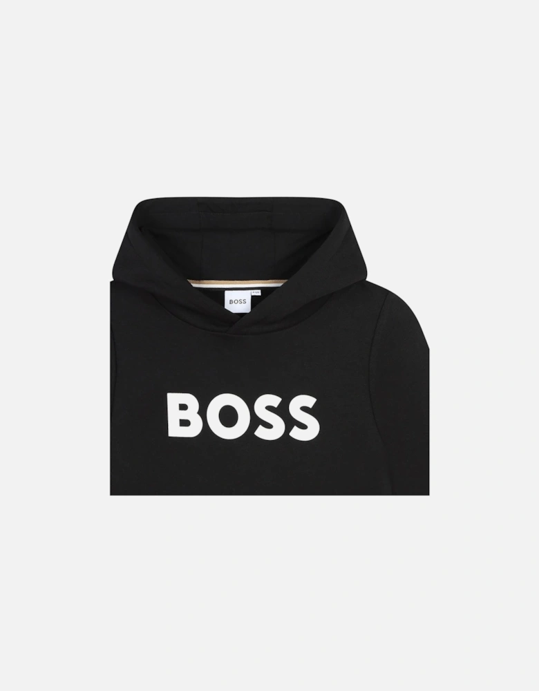 BOSS BOYS BLACK HOODY TRACKSUIT J52351/J52288
