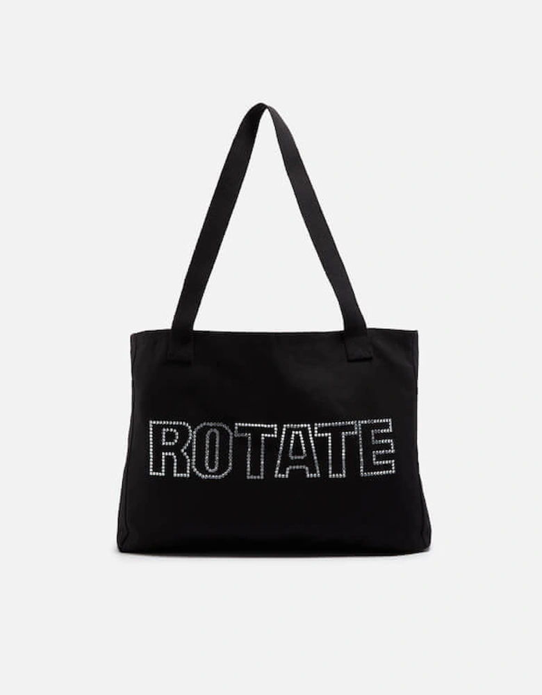 ROTATE Logo-Embossed Canvas Tote Bag