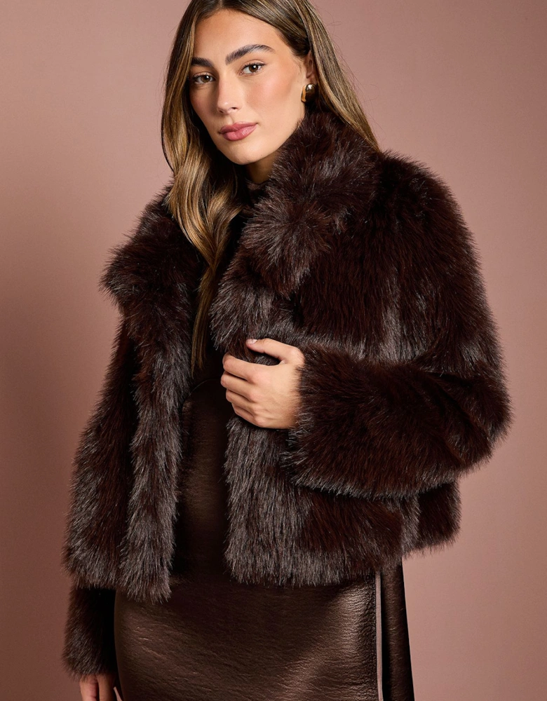 Occasion Short Faux Fur Coat