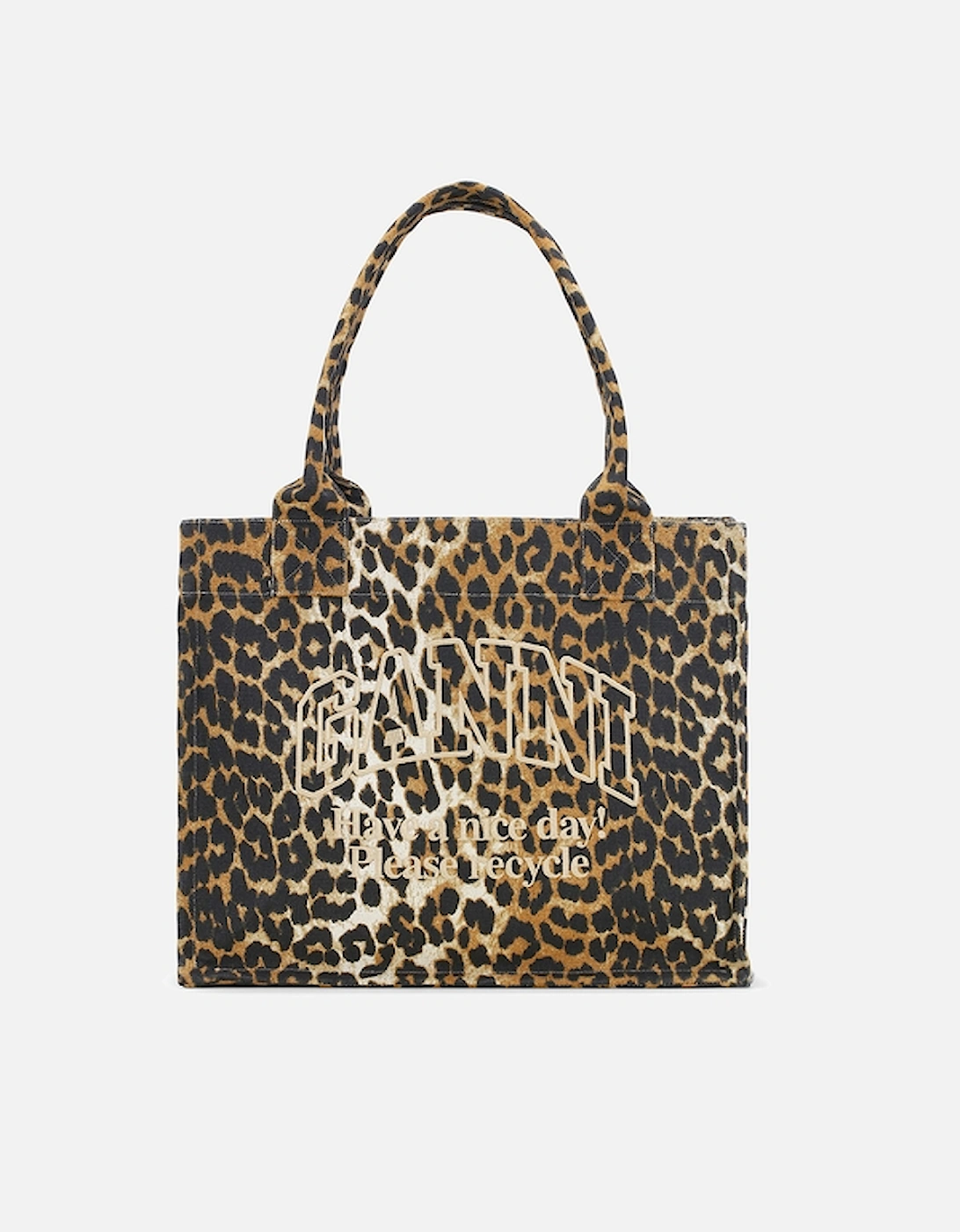 Easy Leopard-Print Cotton-Canvas Large Shopper Bag, 2 of 1