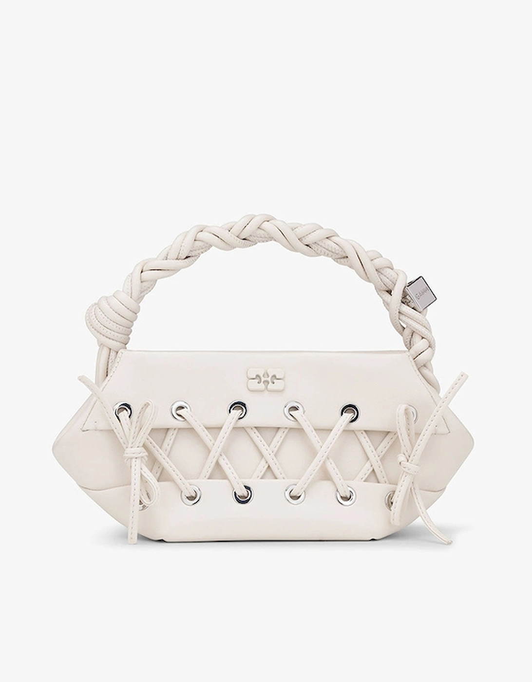 Mini Eyelets Lace-Up Leather-Blend Bou Bag, 2 of 1