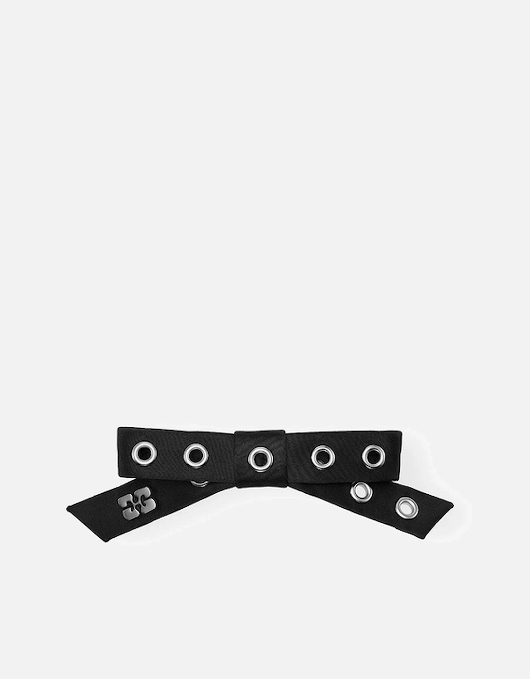 Eyelet Bow Woven Barrette, 2 of 1