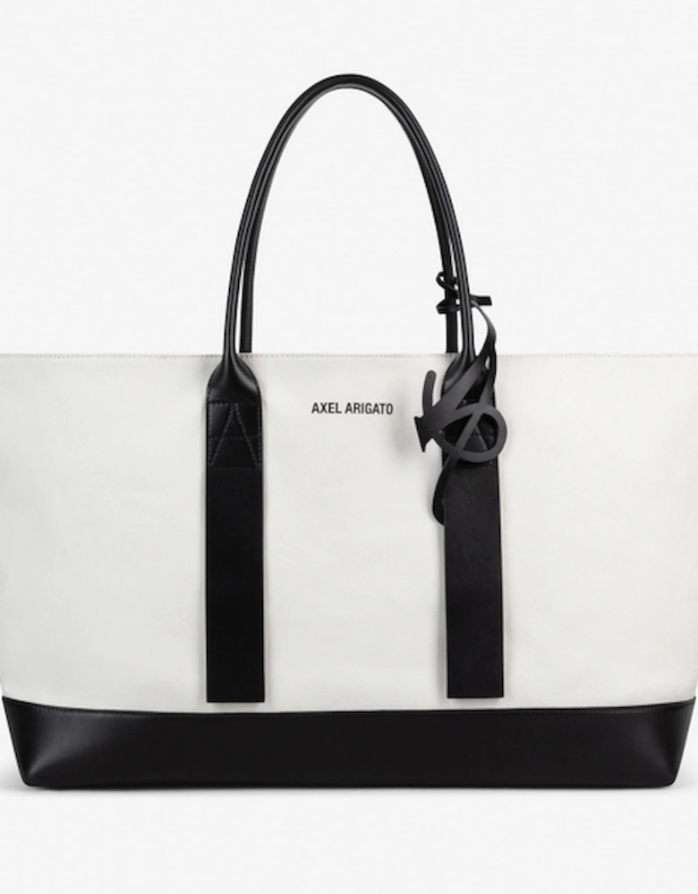 Note Cotton-Canvas Shopper Bag