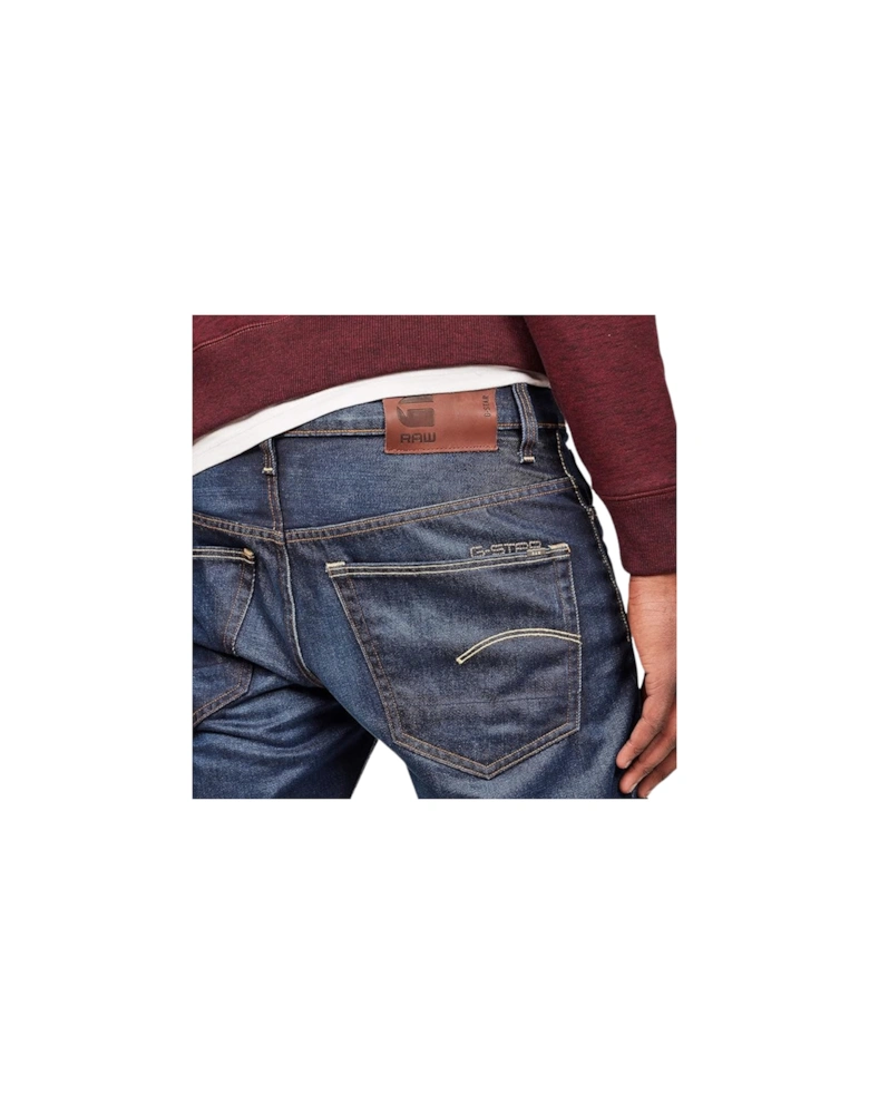 Dark Blue 3301 Loose Swash Denim Jeans