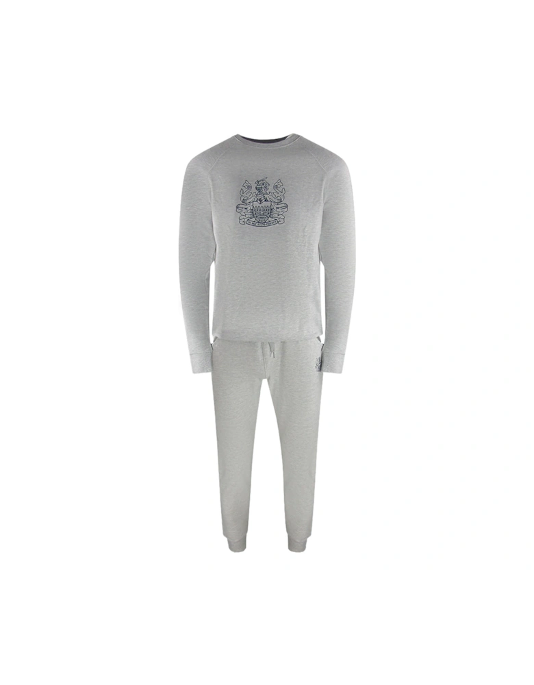 Iconic Crest  Crew Neck Grey Track Set