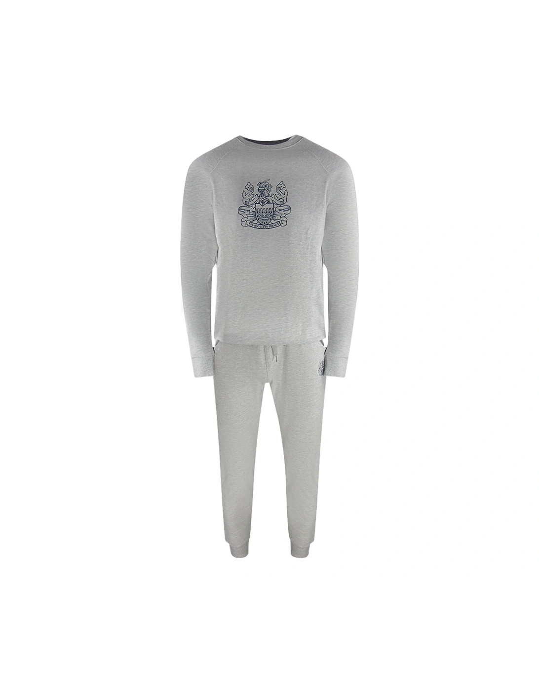 Iconic Crest Crew Neck Grey Track Set, 3 of 2
