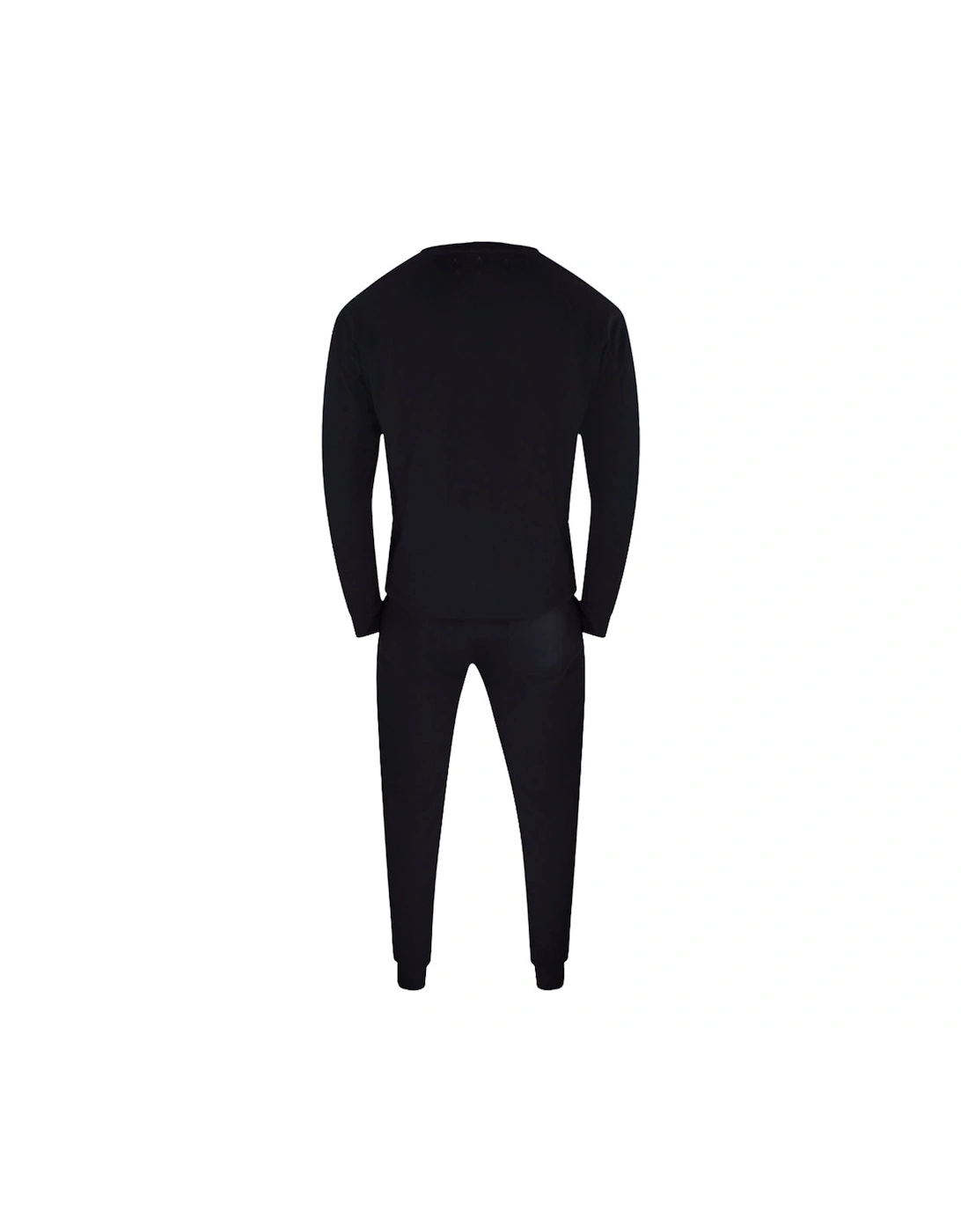 Iconic Crest Black Crewneck Track Set