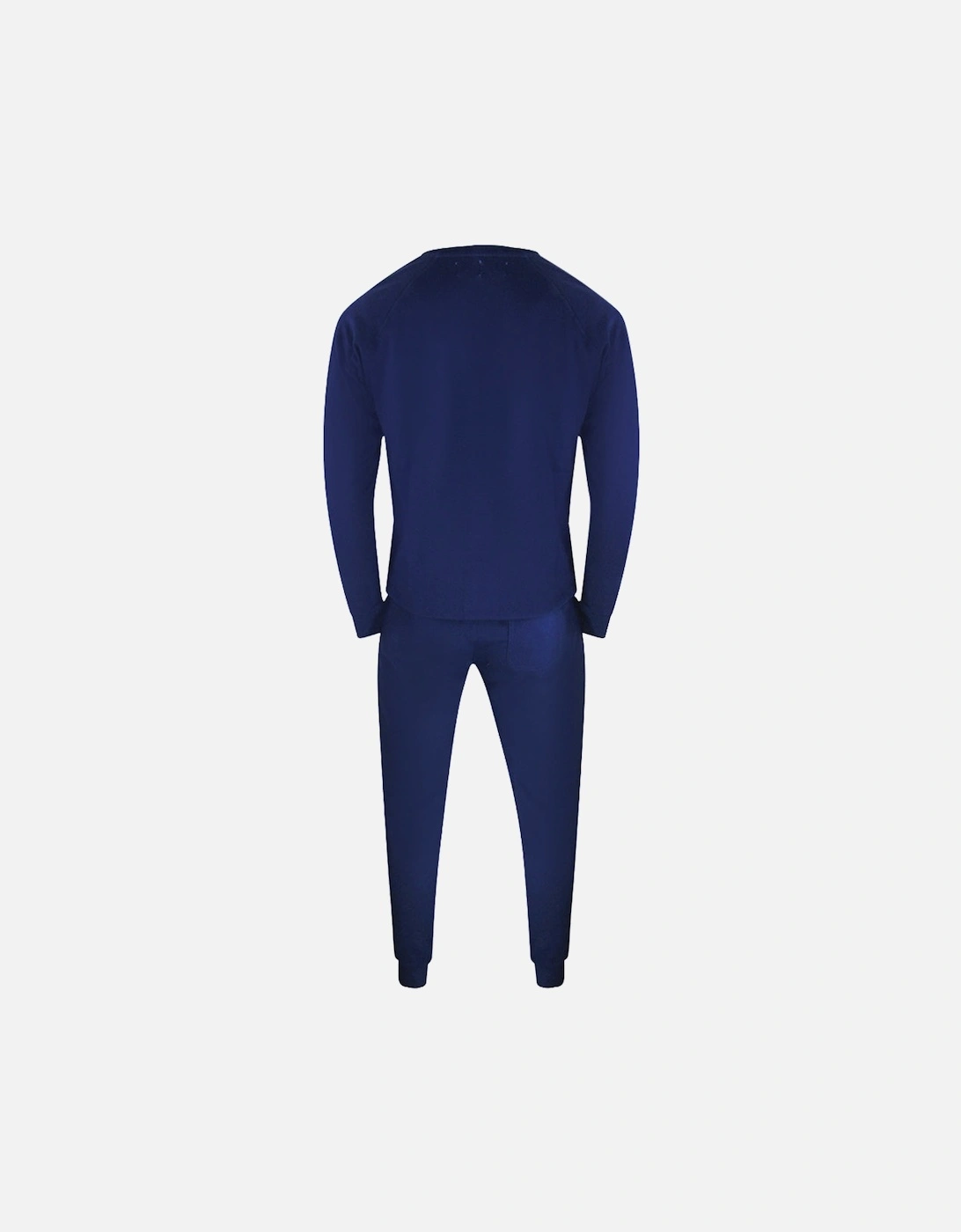 Iconic Crest Navy Blue Crew Neck Track Set