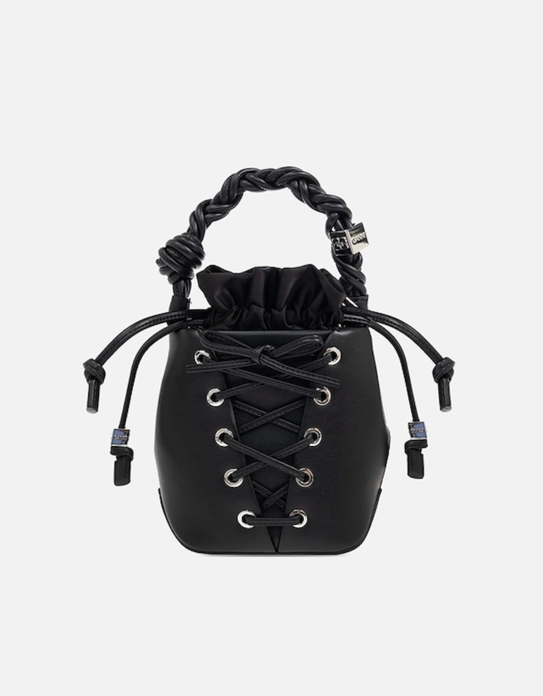 Mini Eyelets Lace-Up Bou Bucket Bag