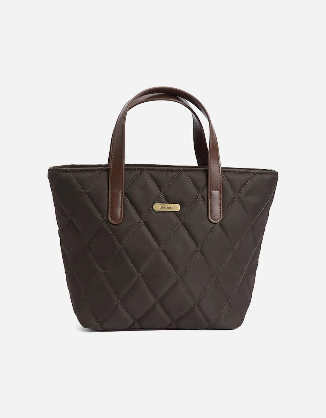 Womens Mini Quilted Tote Bag - Olive, 2 of 1