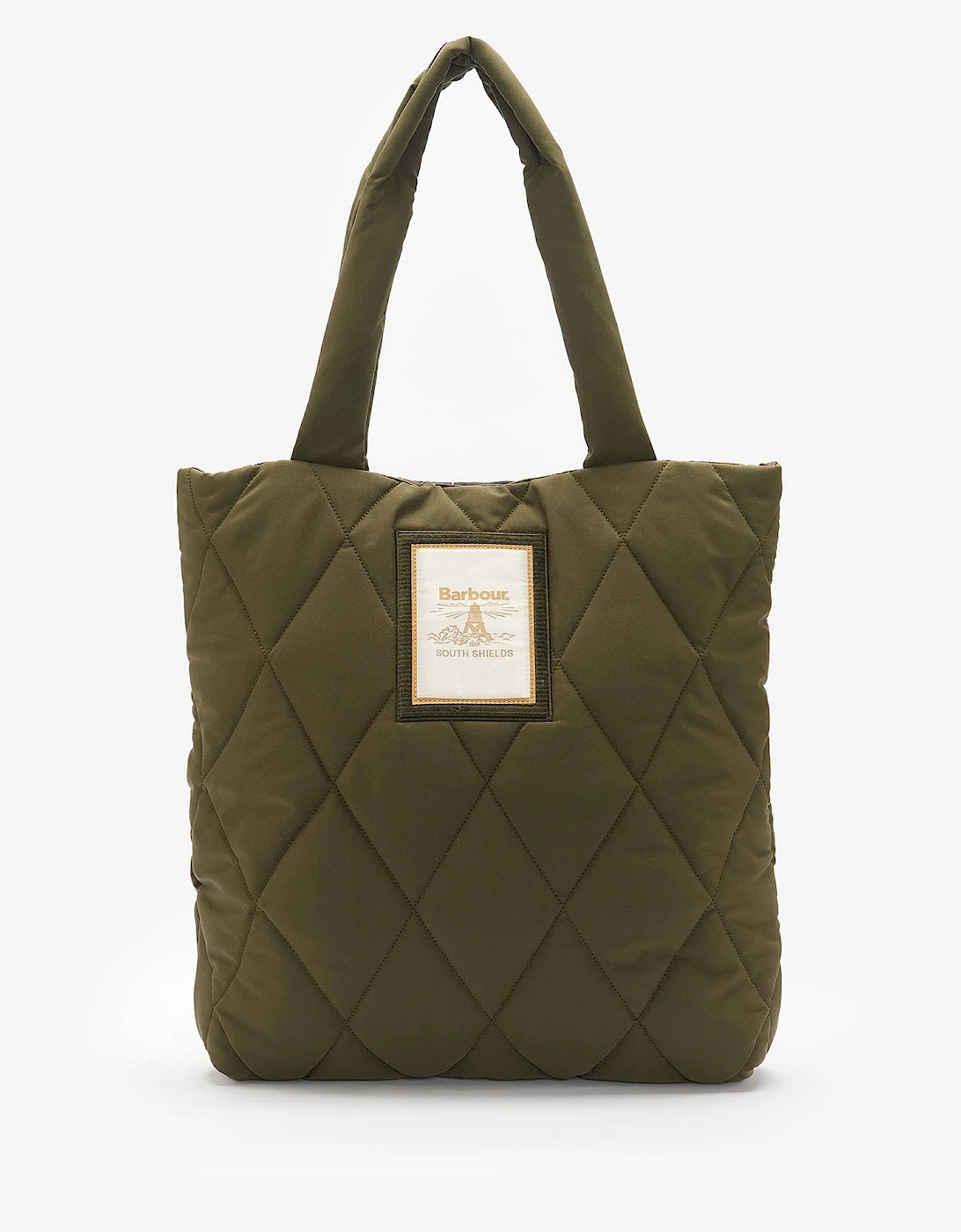 Mariah Womens Quilted Tote Bag - Olive, 8 of 7