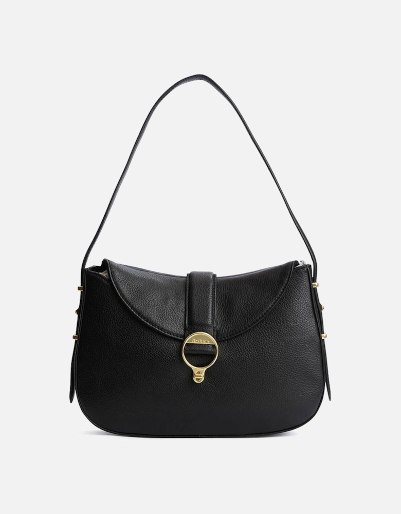 Alder Womens Leather Sling Bag - Black