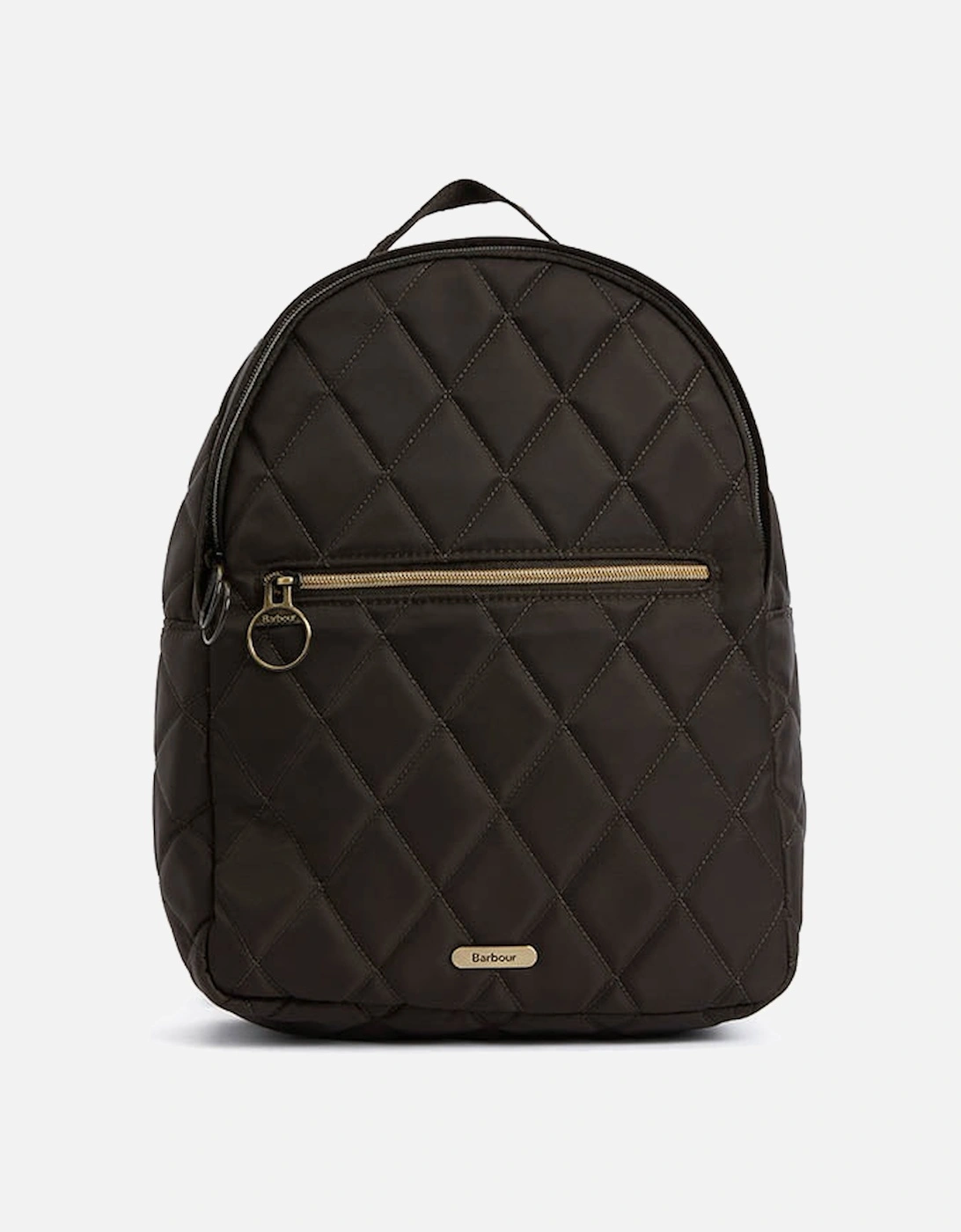 Quilted Womens Backpack - Dark Olive, 2 of 1