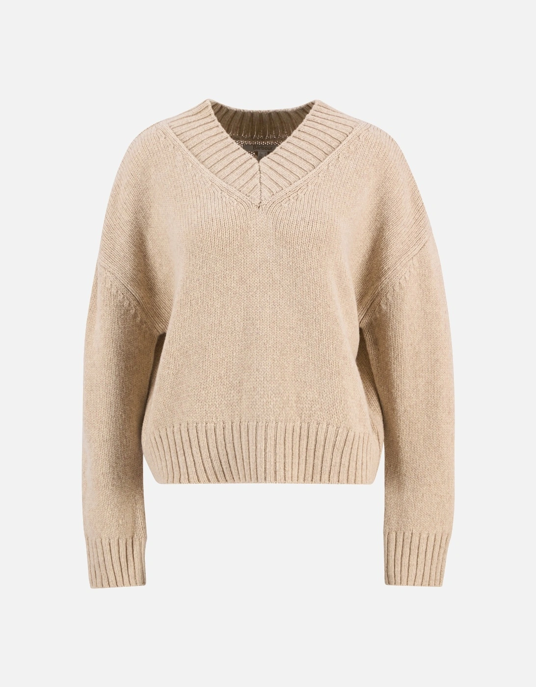 Antonia Womens Knitted Jumper - Oat, 2 of 1