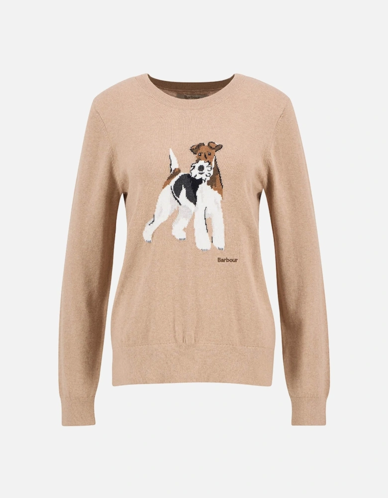 Fareham Womens Knitted Jumper - Pale Camel