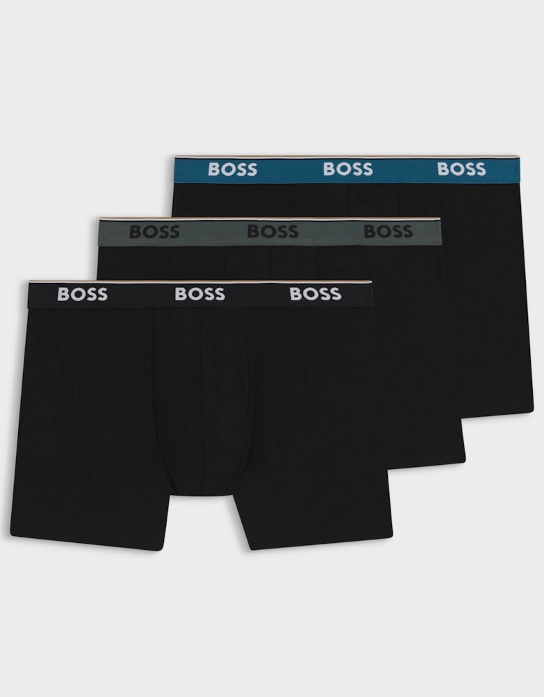 BOSS Orange Power 3-Pack Mens Boxer Briefs - Open Miscellaneous 968