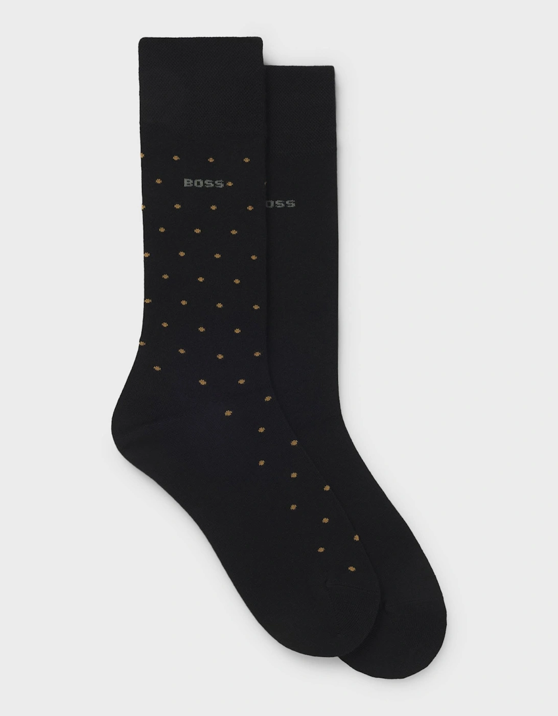 BOSS Orange 2-Pack RS MiniDot Regular-Length Socks with Logos - Black 001, 4 of 3