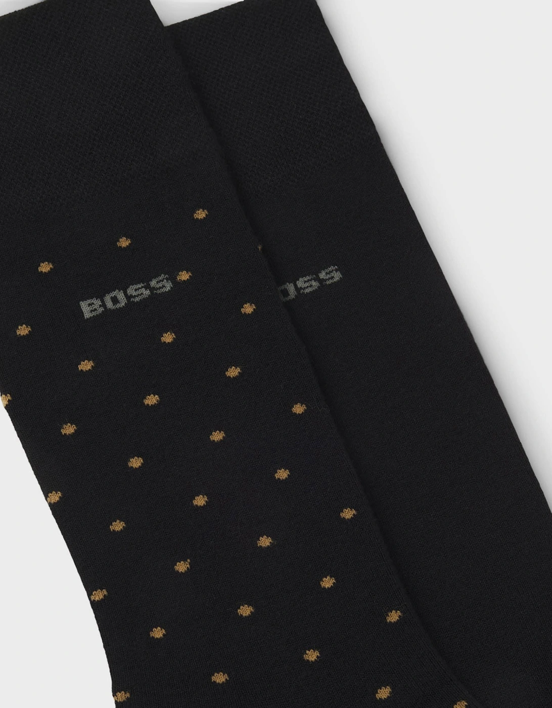 BOSS Orange 2-Pack RS MiniDot Regular-Length Socks with Logos - Black 001