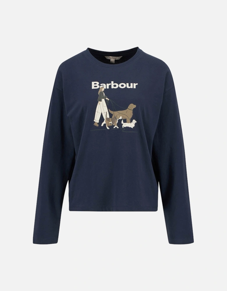Woodhouse Womens Long Sleeve T-Shirt - Navy