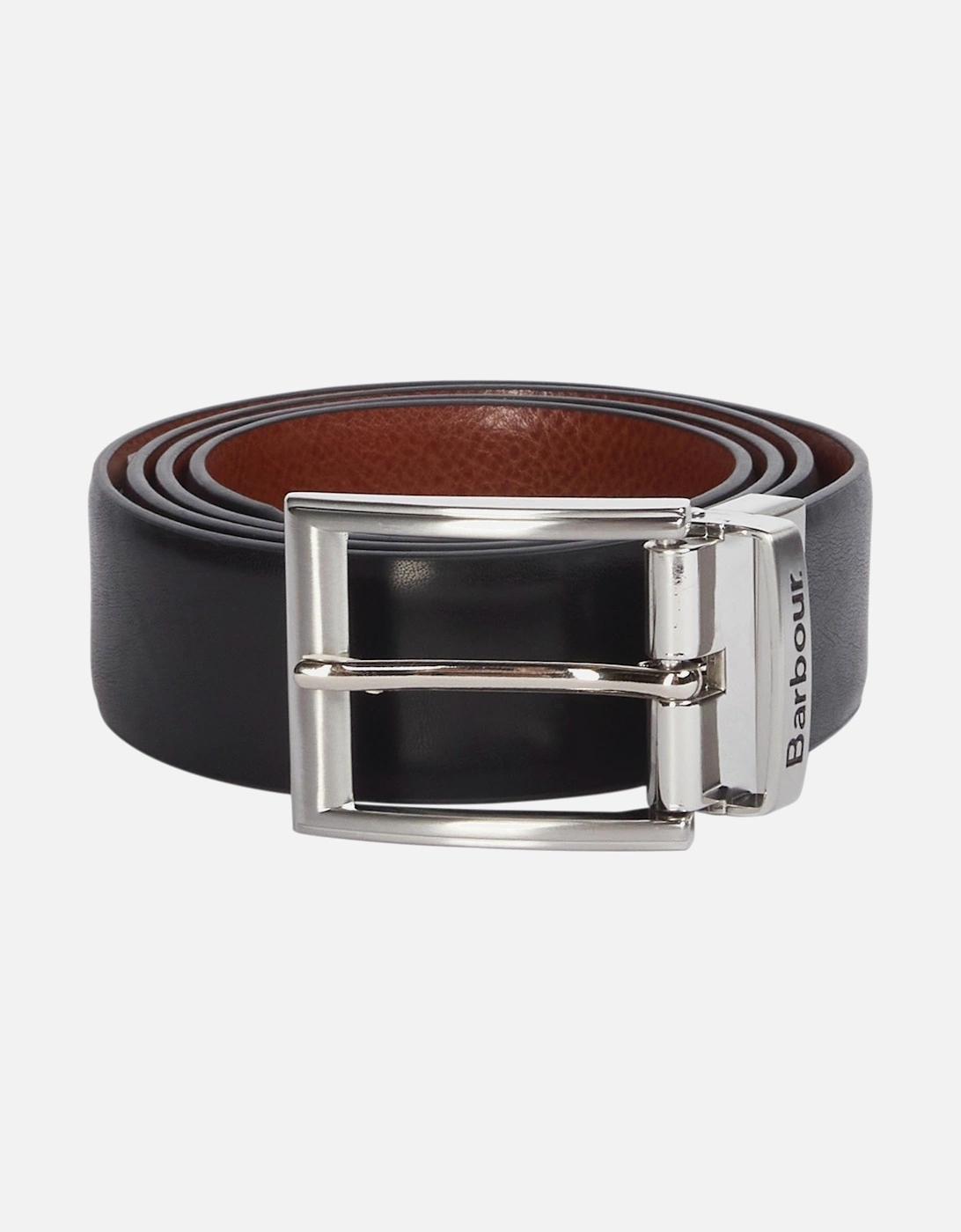 Fife Mens Reversible Leather Belt - Black/Chestnut Brown, 2 of 1