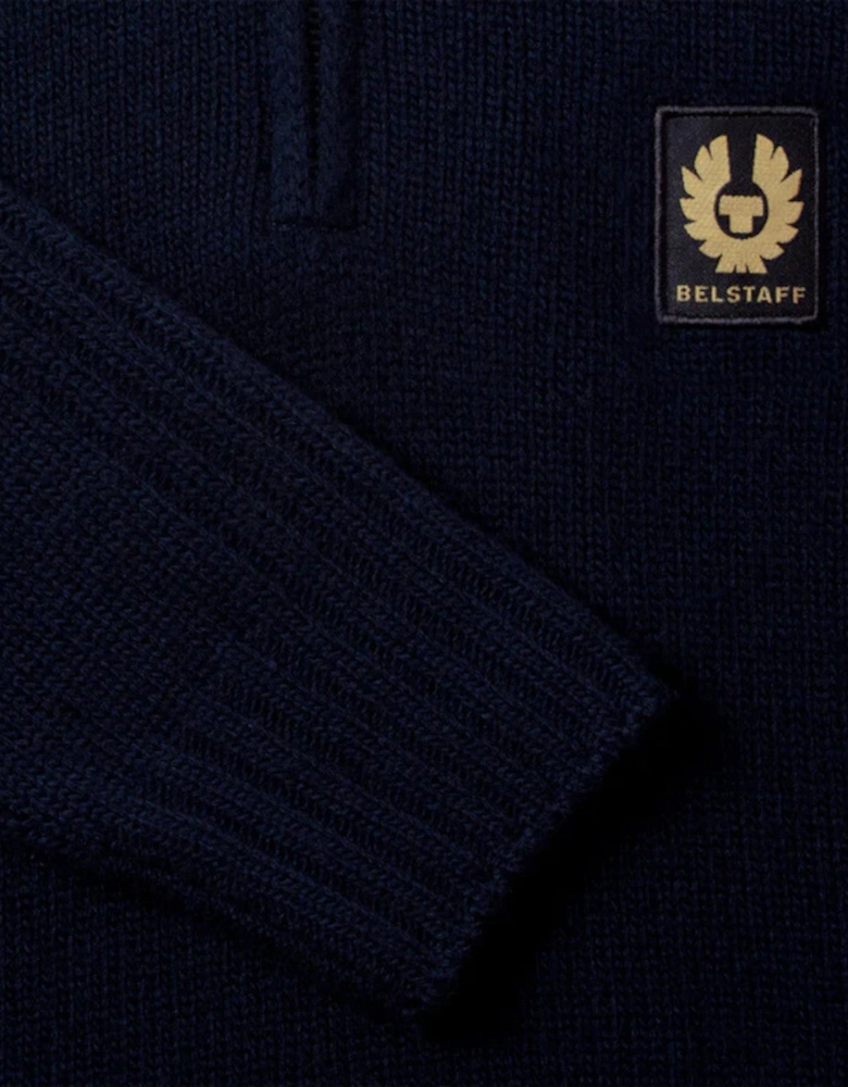 Watch Quarter Zip Jumper Dark Ink