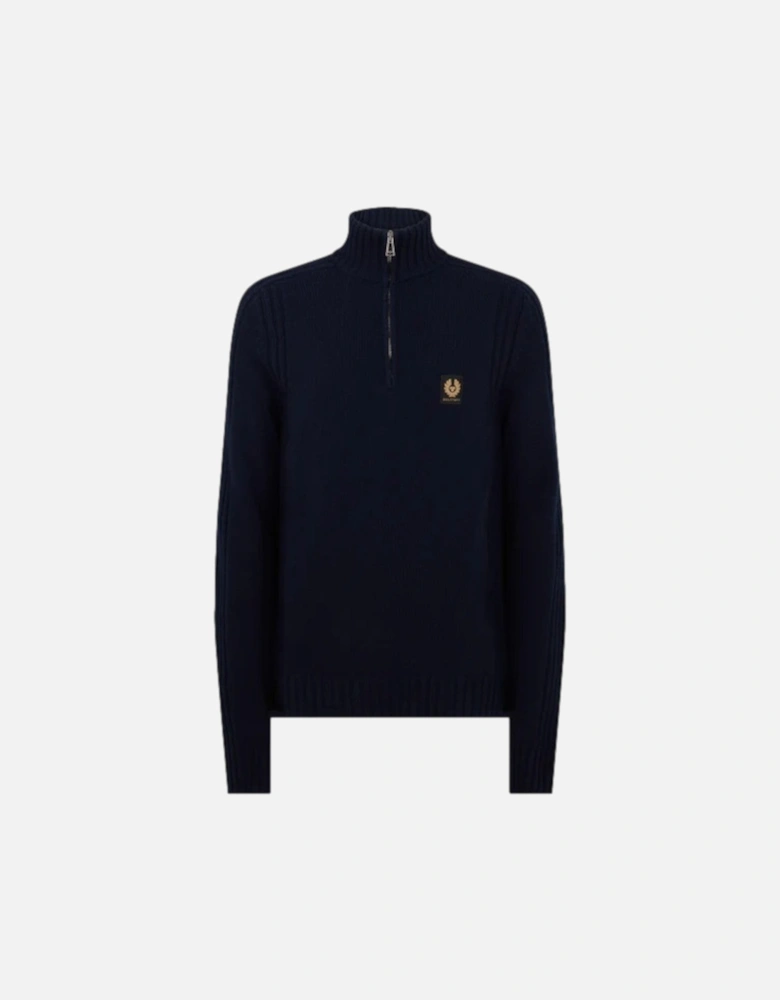 Watch Quarter Zip Jumper Dark Ink
