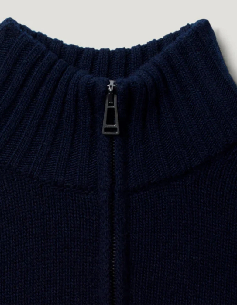 Watch Quarter Zip Jumper Dark Ink