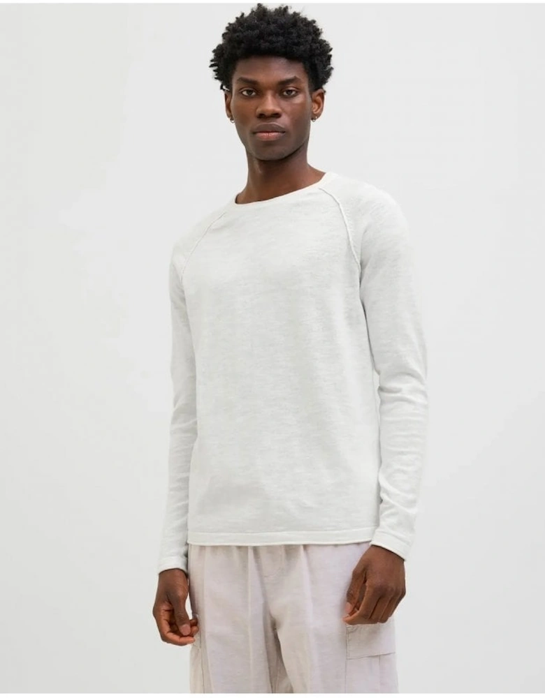 Jjbreeze Knit Crew Neck Jumper Cloud Dancer