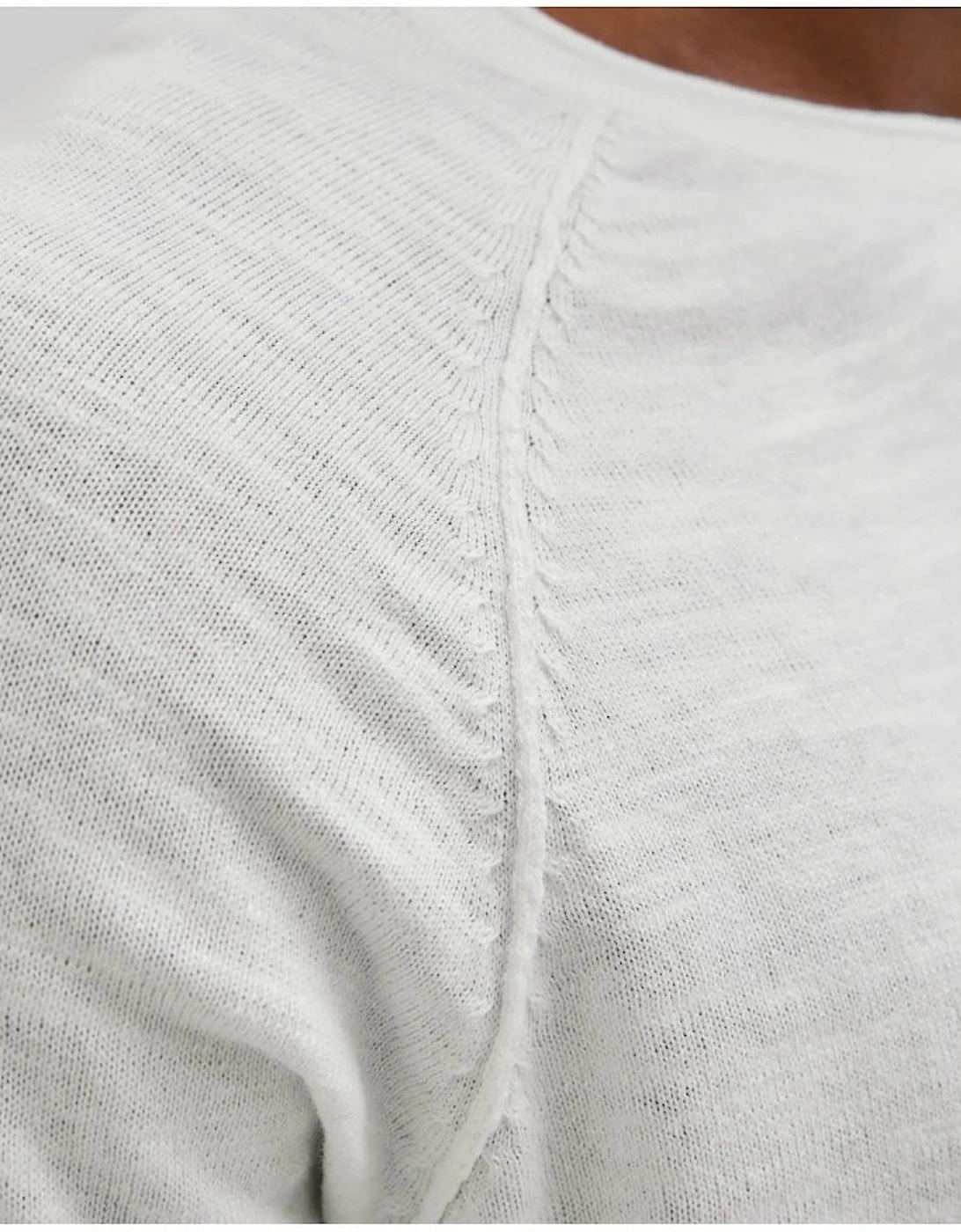 Jjbreeze Knit Crew Neck Jumper Cloud Dancer