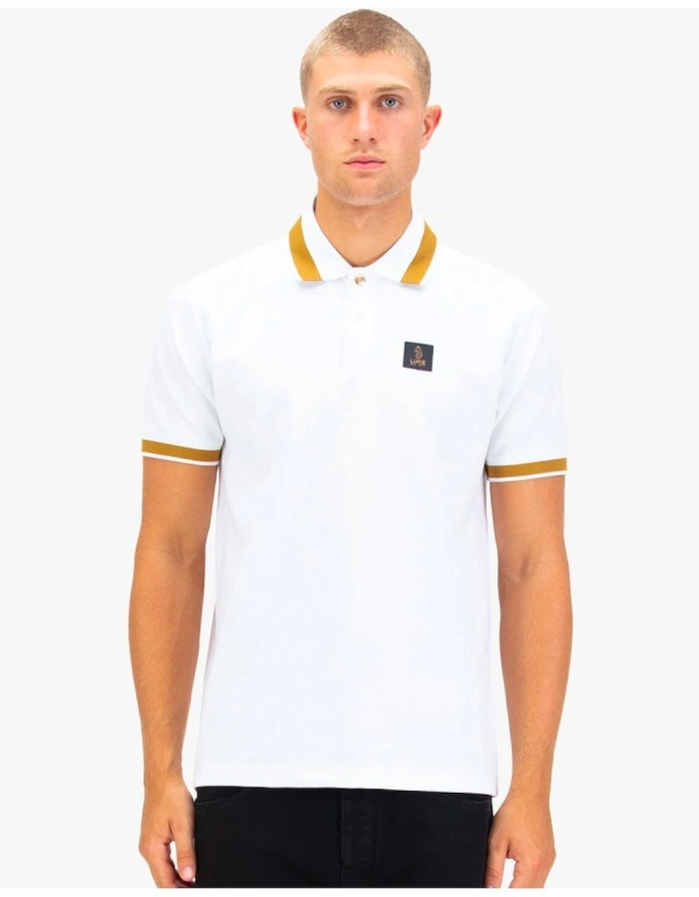 Luke Makati Detailed Polo White