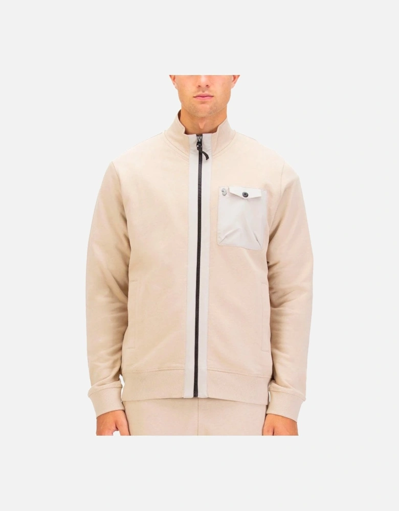 Luke Sutton 1000 Zip Through Sweat Stone
