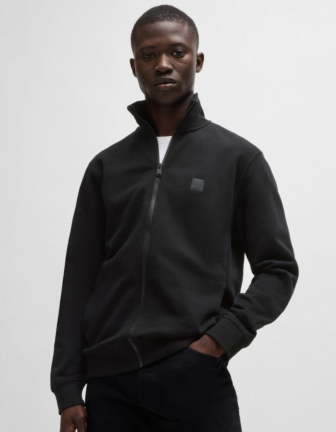 BOSS Orange Zestart Mens Full Zip Sweatshirt - Black 001, 6 of 5