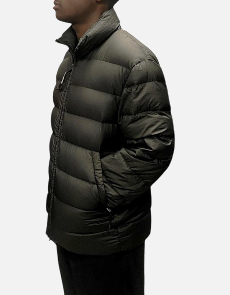 Nylon Stand Collar Liner Jacket - Black