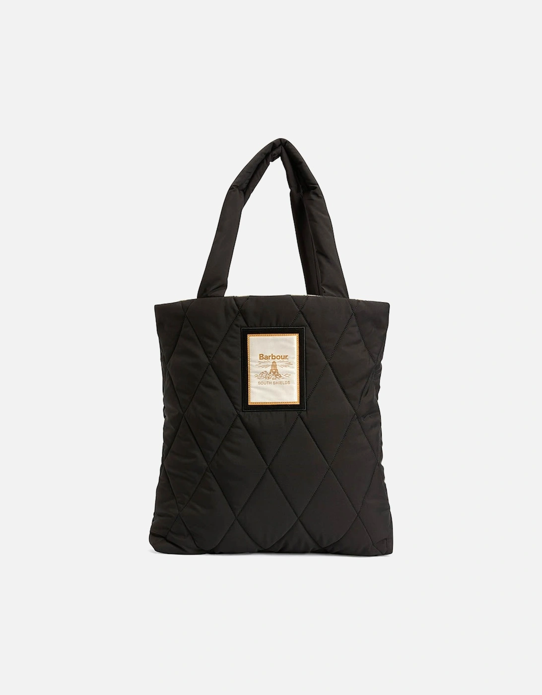 Mariah Womens Quilted Tote Bag - Black/Ancient, 2 of 1
