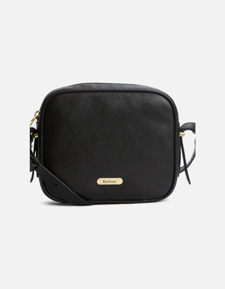 Daphne Womens Leather Crossbody Bag - Black