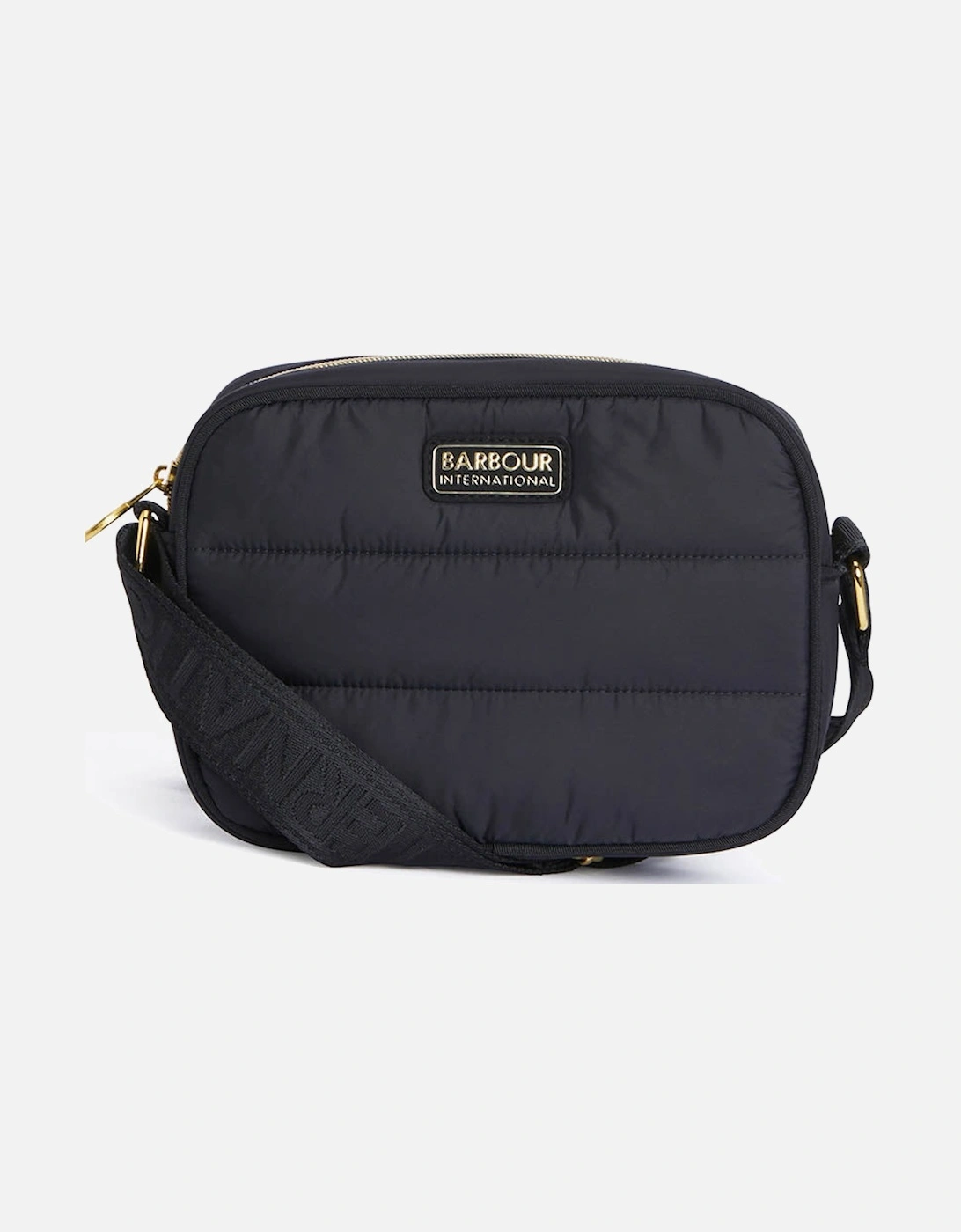 Monaco Womens Quilted Crossbody Bag - Black/Black, 2 of 1