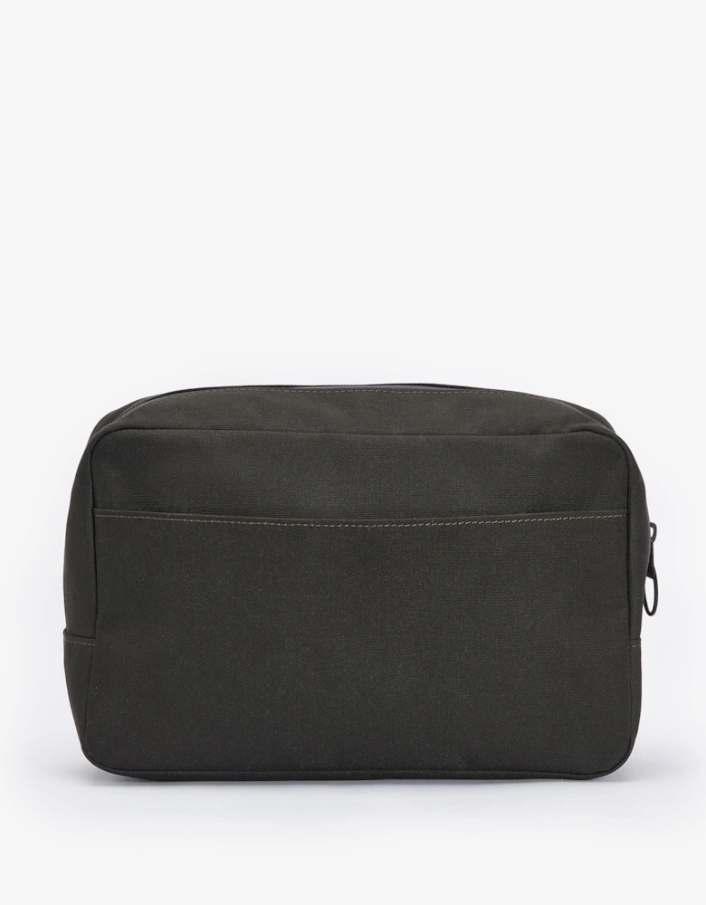 Field Mens Canvas Washbag - Olive/Black