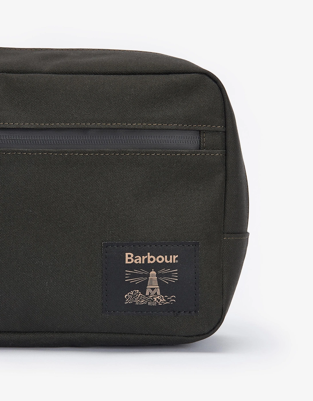 Field Mens Canvas Washbag - Olive/Black