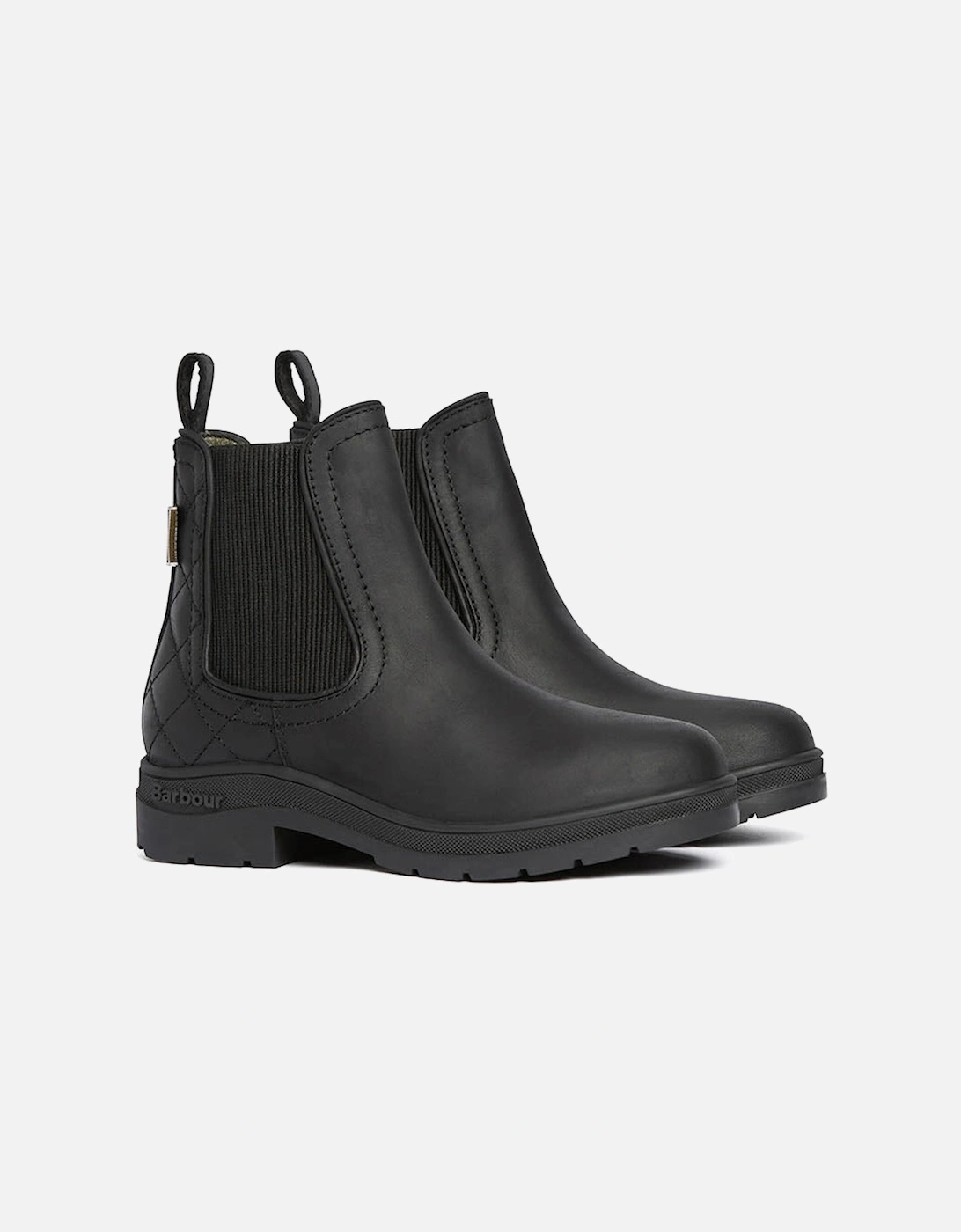 Amble Womens Chelsea Boot - Black Nubuck, 2 of 1