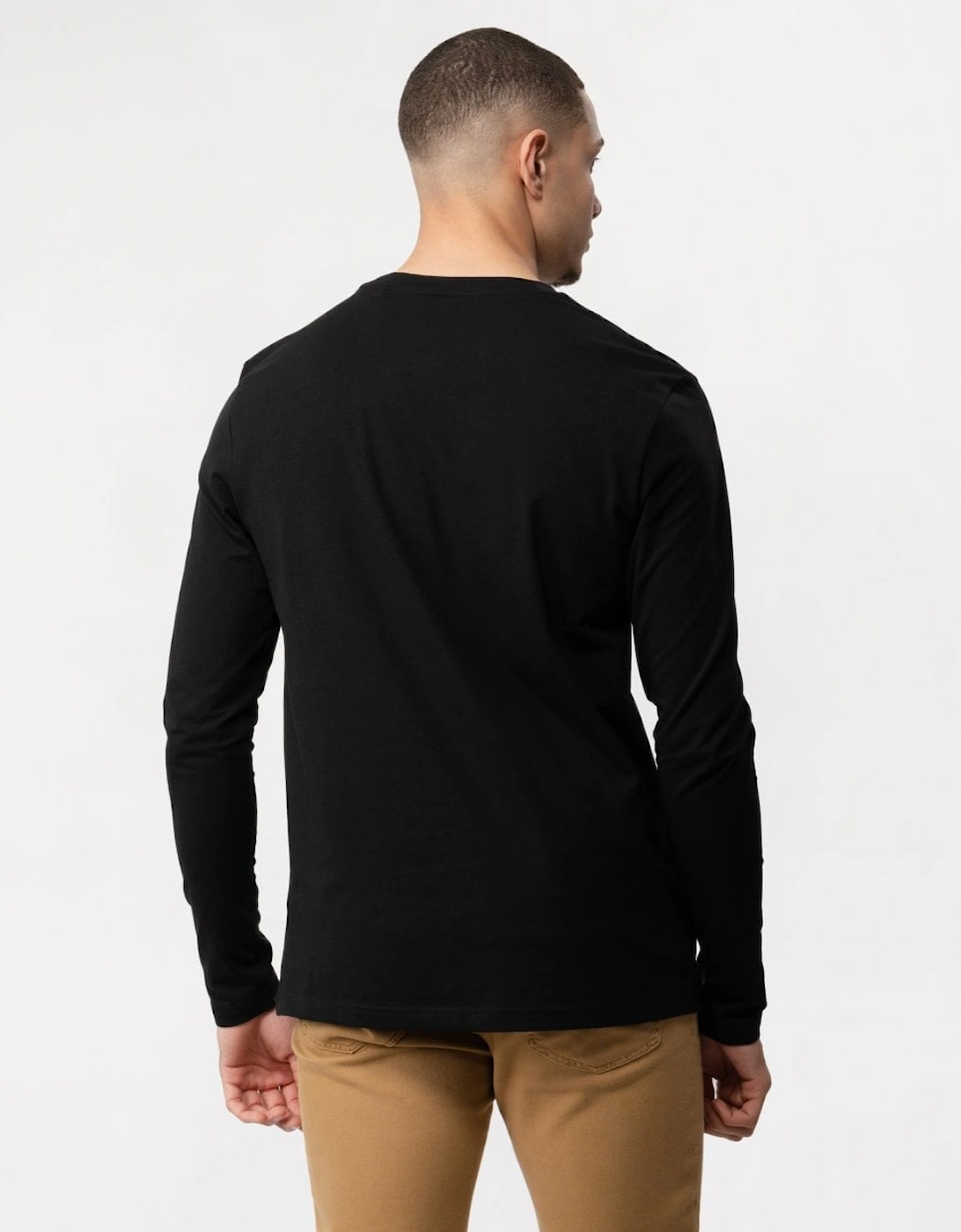 BOSS Orange Tchark Mens Long Sleeve Stretch Cotton T-Shirt