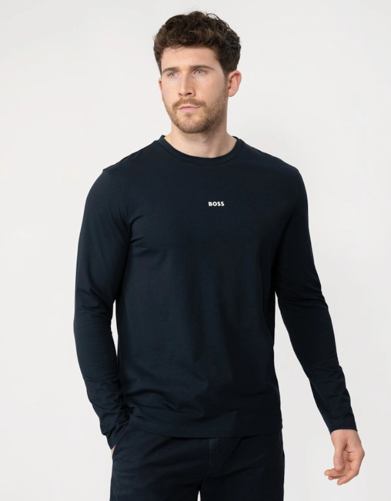 BOSS Orange Tchark Mens Long Sleeve Stretch Cotton T-Shirt