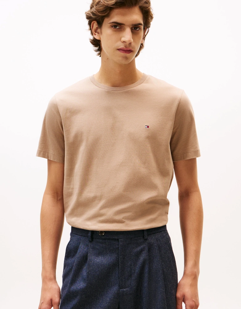 Essential Seasonal Regular Fit Solid Mens T-Shirt - Coastal Taupe