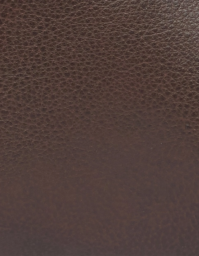 Mens Leather Washbag - Dark Brown