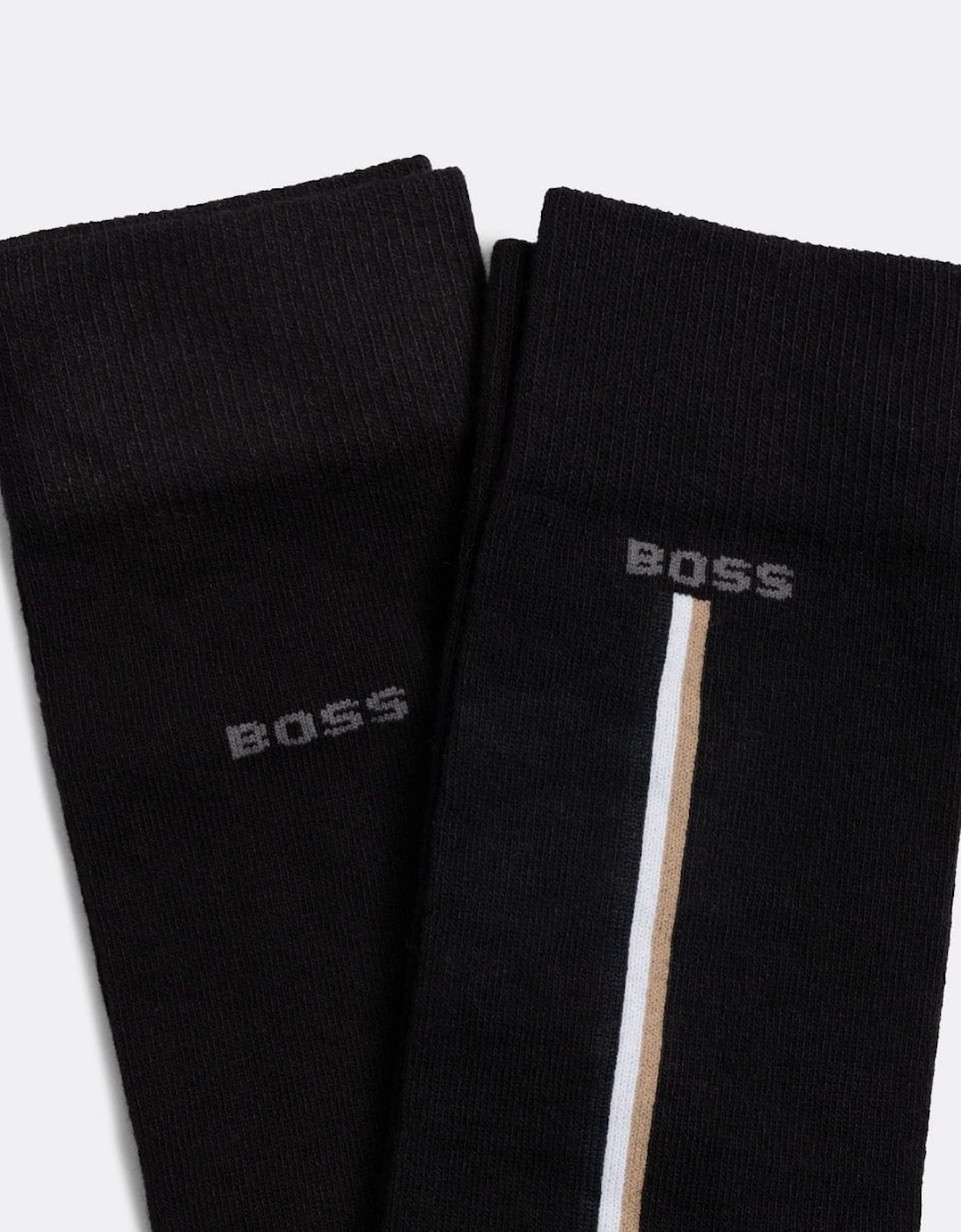 BOSS Orange 2-Pack Mens Regular Length Organic Cotton Blend Socks
