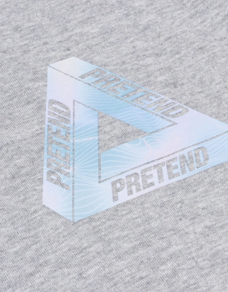 Pretend Triangle T-Shirt - Heather Grey