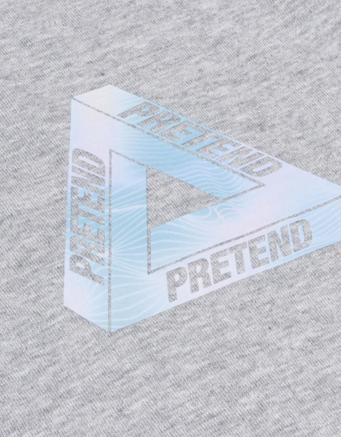 Pretend Triangle T-Shirt - Heather Grey