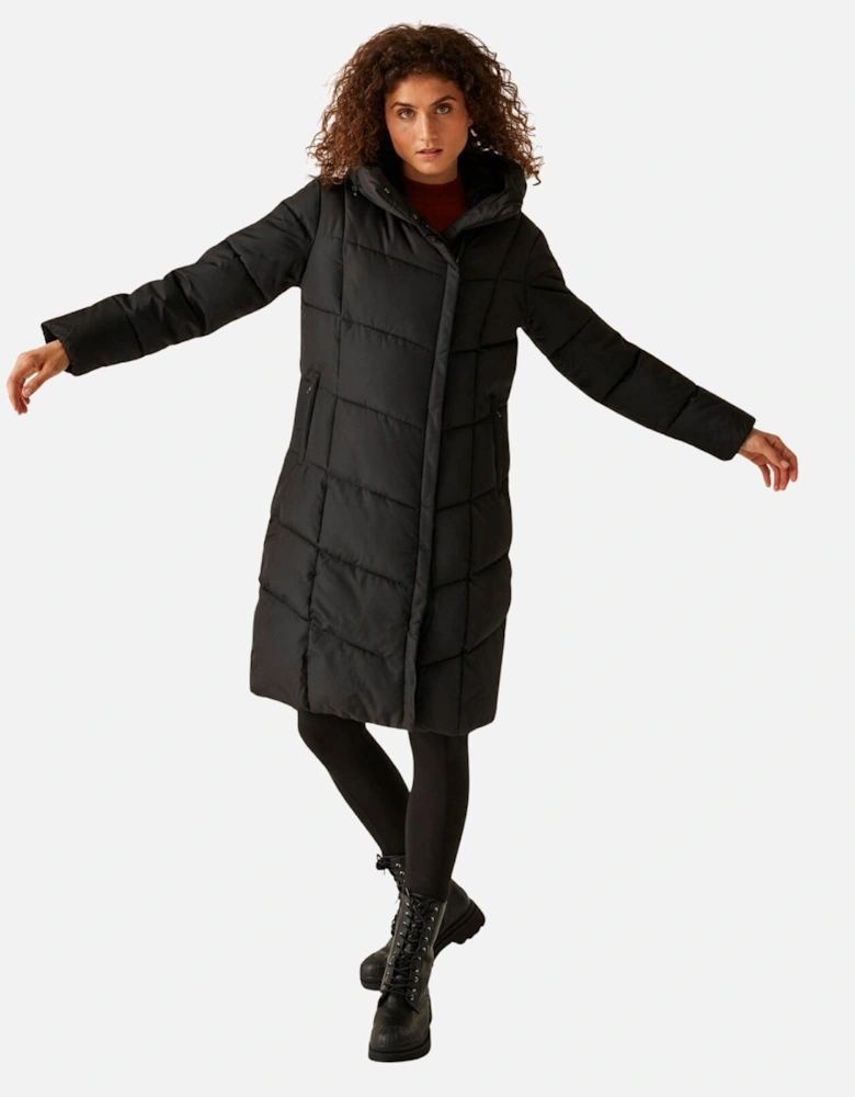 Womens Nurie Longline Hooded Padded Jacket