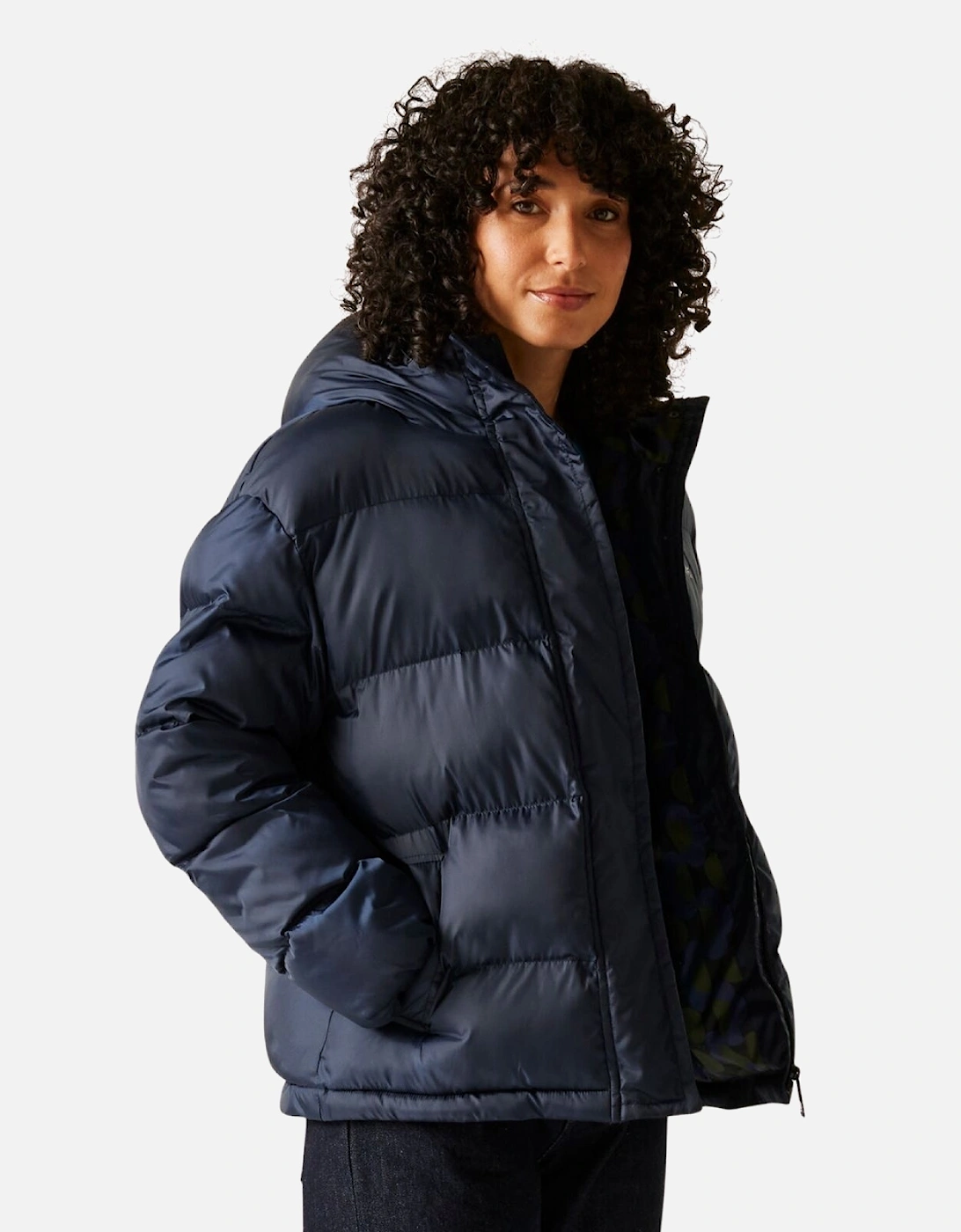 Womens Orla Kiely Oversized Winter Padded Jacket, 2 of 1