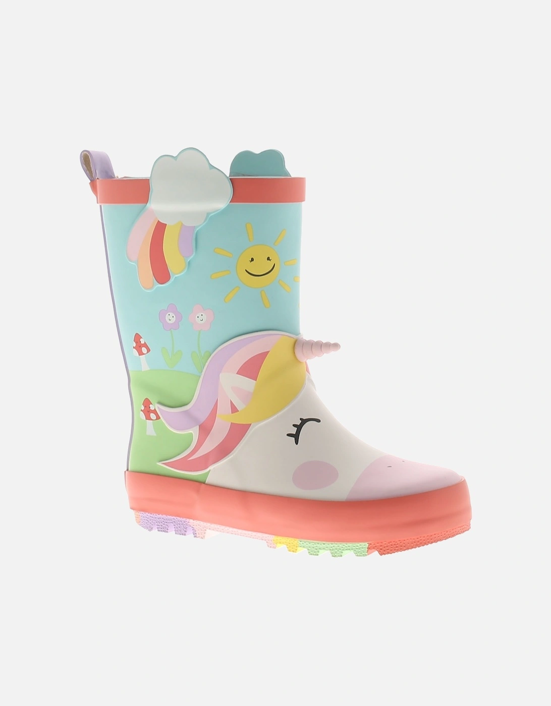 Younger Girls Wellies Happy Unicorn assorted UK Size, 6 of 5