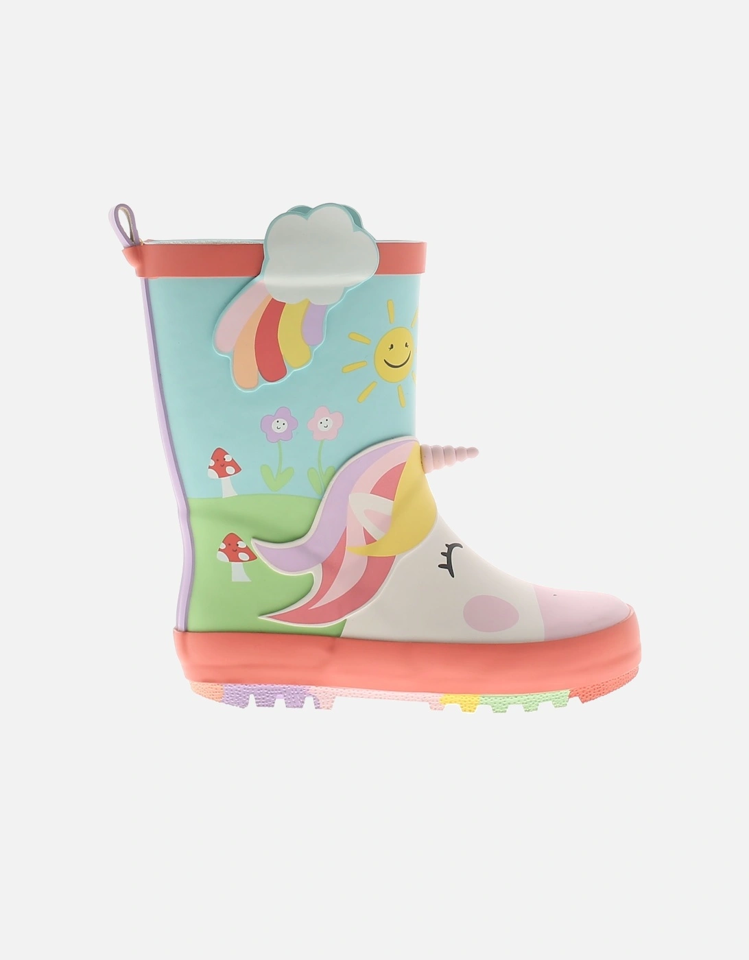 Younger Girls Wellies Happy Unicorn assorted UK Size